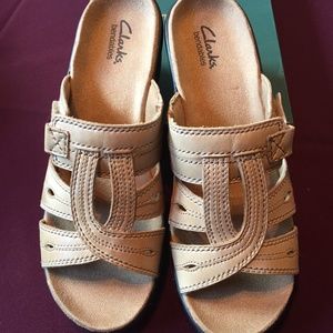 SOLD!!!  Clarks Slides